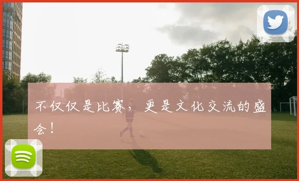 不仅仅是比赛，更是文化交流的盛会！